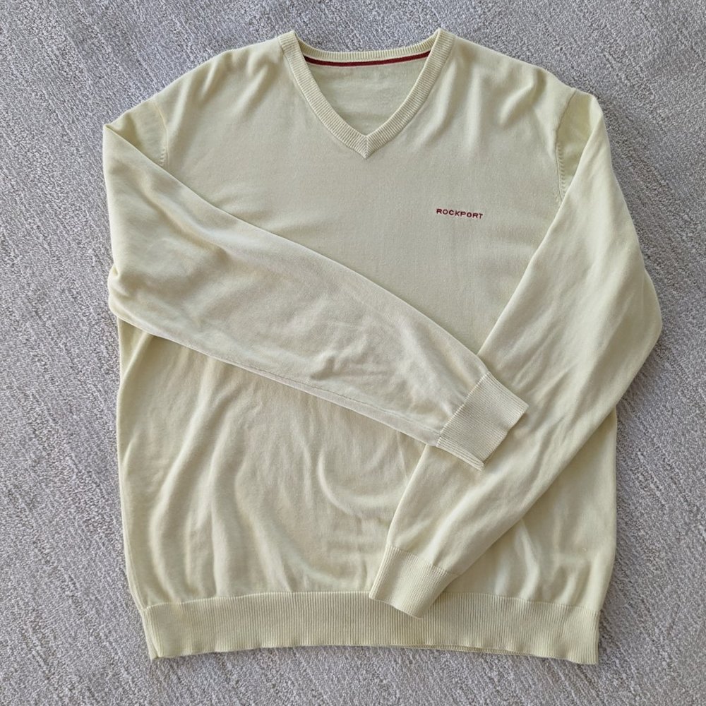 Rockport Men's Sweater Yellow -Size L